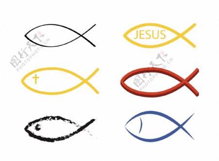 矢量教鱼符号