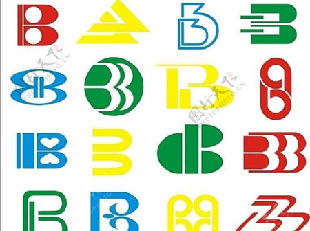 字母设计B图片