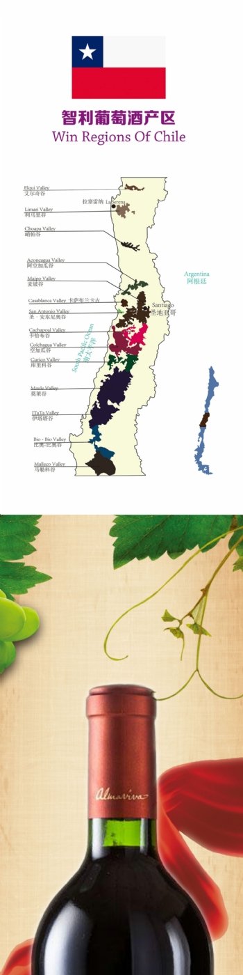 智利红酒地图