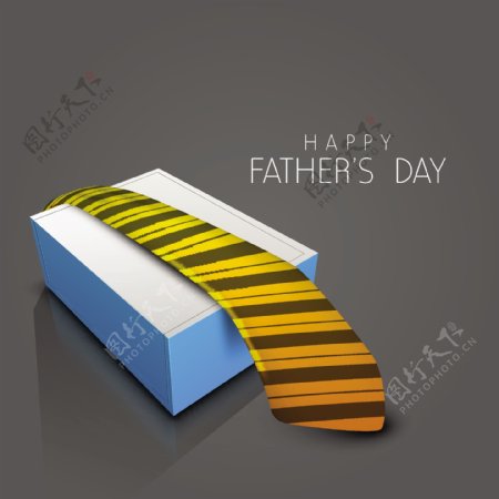 父亲节快乐的背景和领带
