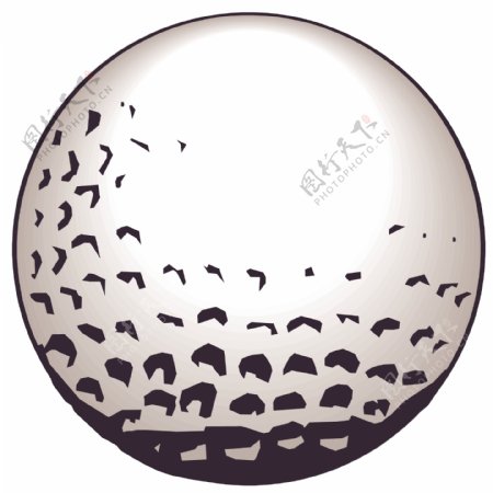 高尔夫球矢量素材EPS格式0061