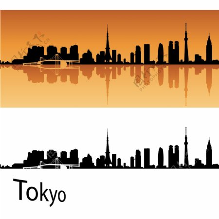 东京城市剪影