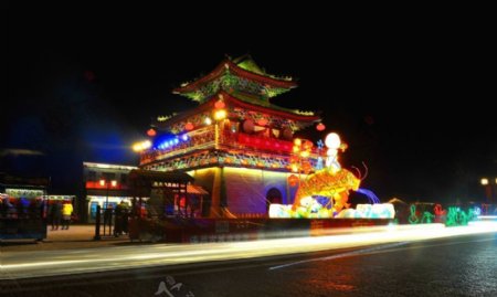 滦州夜景一角图片