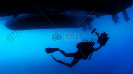 海洋深海潜水员