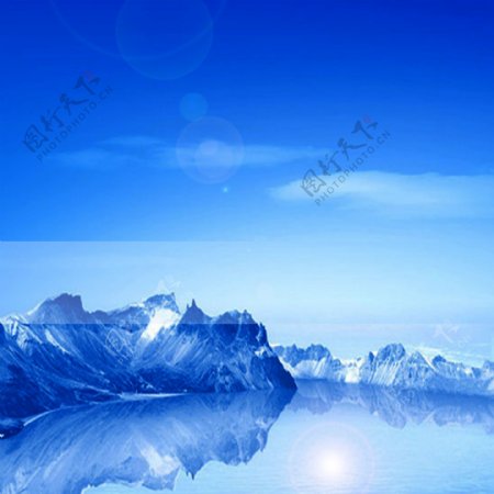 蓝色冰川夏季产品聚划算直通车主图图片