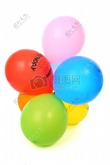 可爱的彩色气球
