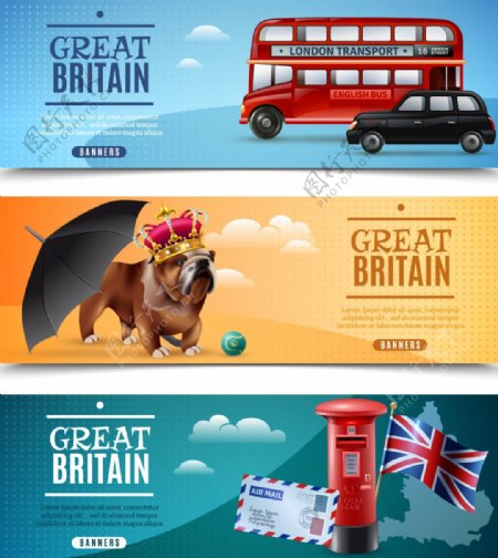 英国创意旅行插画