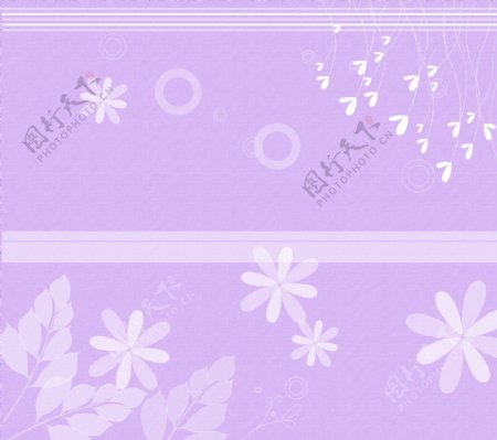 移门创意画紫色浪漫爱心花朵图片下载