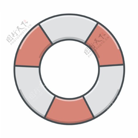 网页UI游泳圈icon图标设计