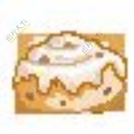 松饼和面包图标集
