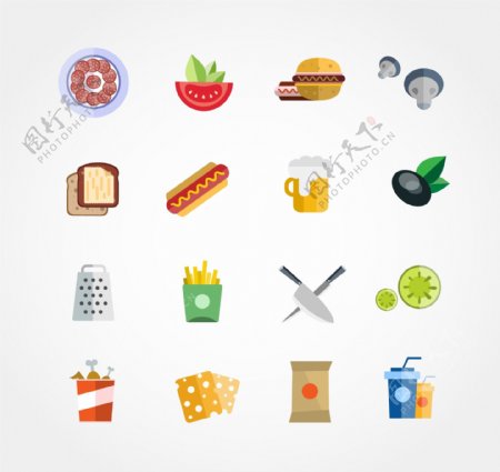 网页UI饮料食品icon图标素材