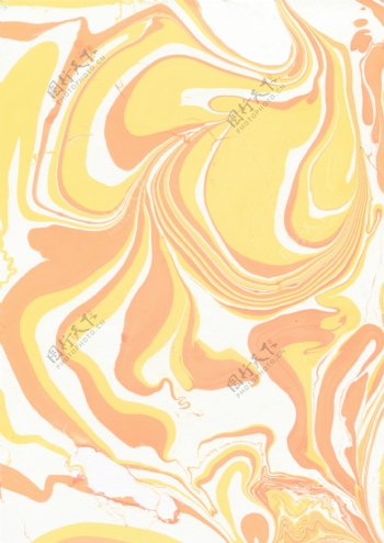 明亮鲜艳橙黄色纹理壁纸图案装饰设计