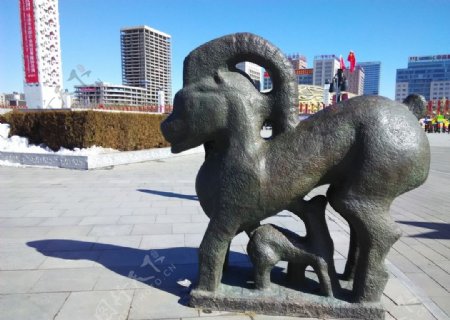 青铜动物雕塑