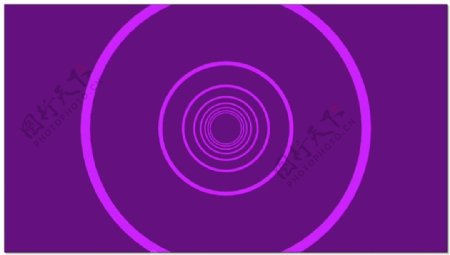 紫色光波隧道视频素材