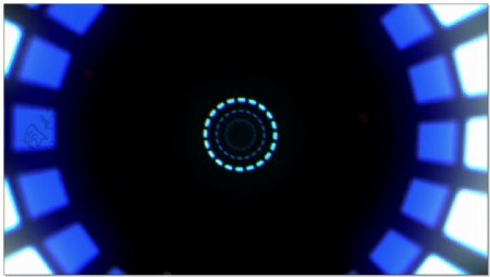 蓝色圆环动态视频素材