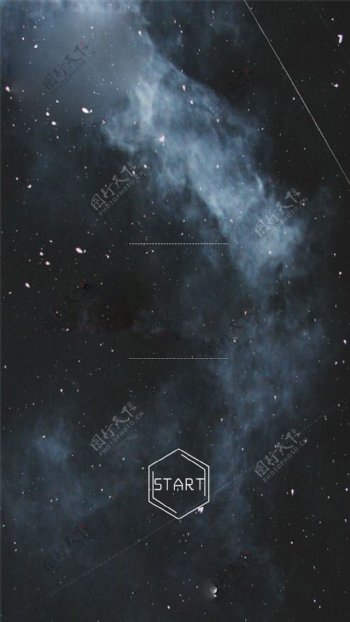 流星黑底海报H5背景素材