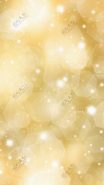 金色多边形泡泡H5背景素材