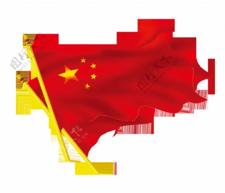 中国风国旗元素素材