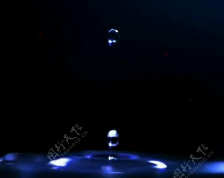 水珠散落水效视频素材