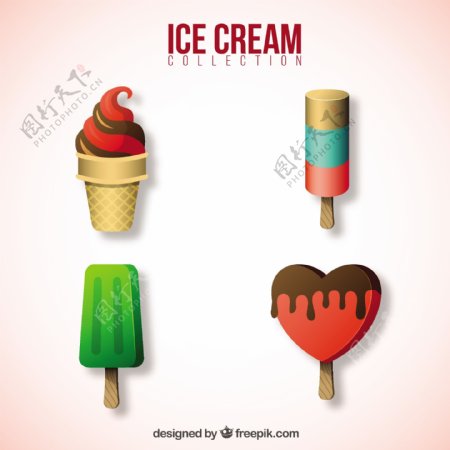 现实设计中的各种冰淇淋