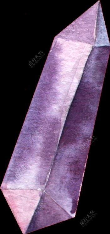 紫色水晶透明装饰图案