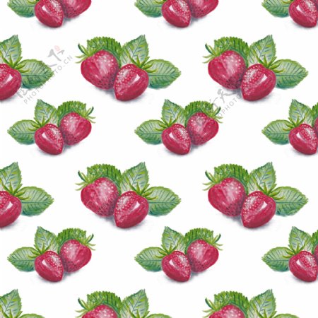 草莓图案背景
