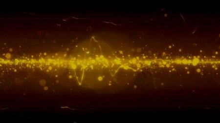 金色颗粒闪烁大气光效视频素材