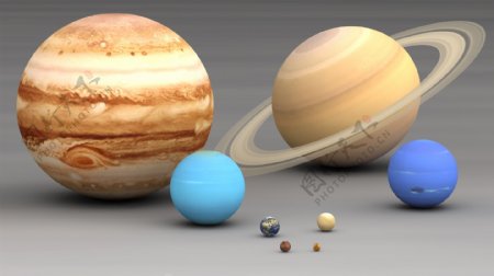 太阳系行星对比
