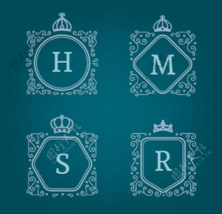 复古字母商业徽标