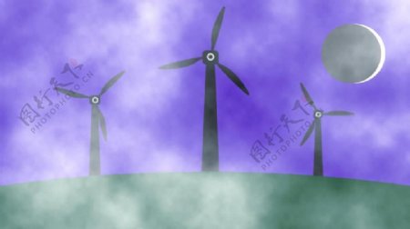 风力涡轮机MG动画高清视频素材