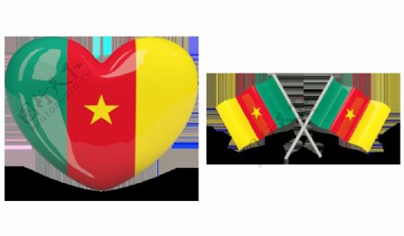 喀麦隆国旗图标免抠png透明图层素材