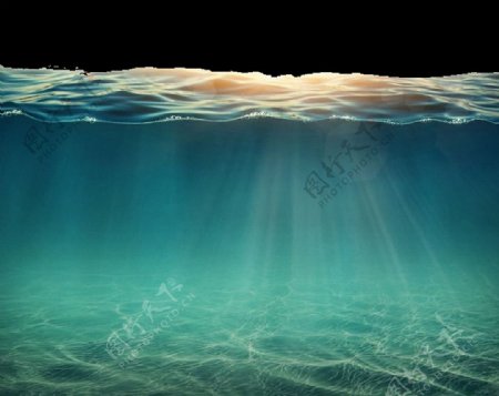 美丽的大海海底免抠png透明图层素材