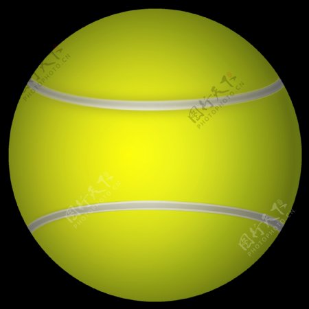手绘网球免抠png透明图层素材