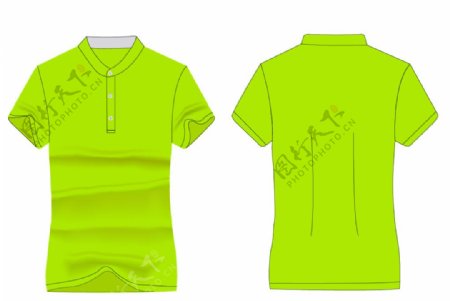 荧光绿半袖T恤
