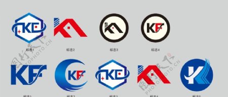 kf字logo设计