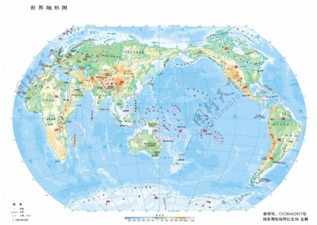 世界地形图11亿
