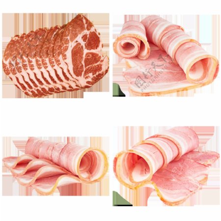 猪肉薄片免抠png透明图层素材