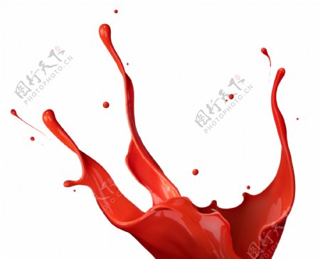 喷浆的红油漆png元素素材