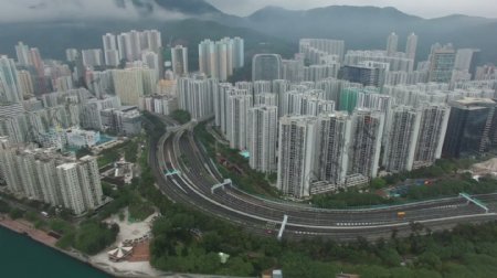 高层建筑的香港