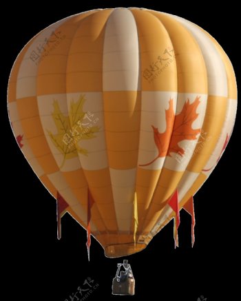 创意漂亮多彩热气球png透明素材