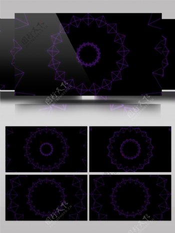 简约星座神秘紫色视频素材