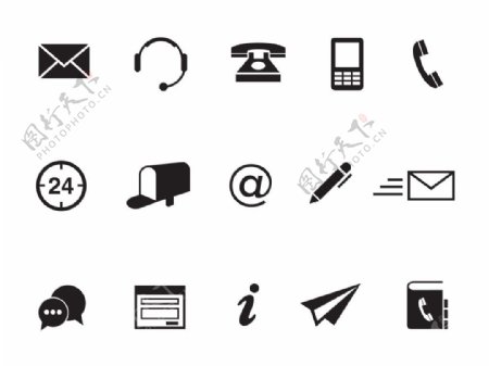 电话联系元素图标icon