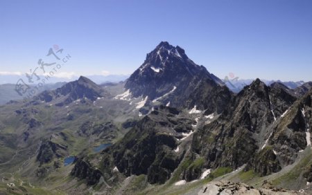 阿尔卑斯山风景素材图