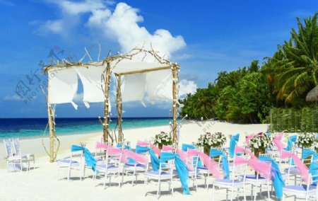 海滩浪漫婚礼