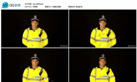 国外警察视频实拍素材