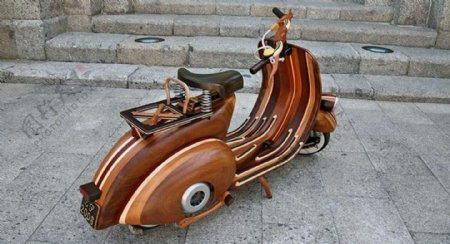 木制VESPA踏板摩托