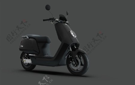 黑色摩托车产品设计JPG