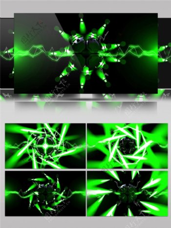 绿色螺旋光束视频素材