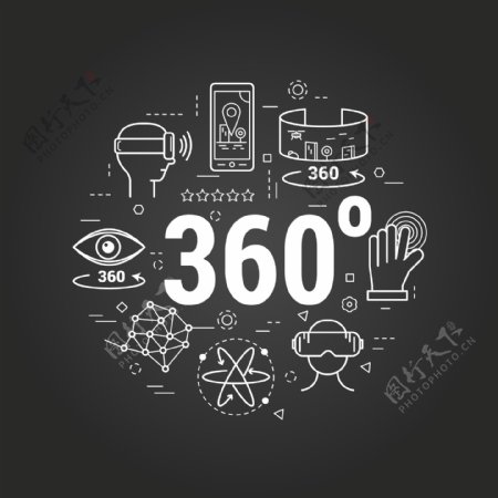 360世界卡通高清矢量素材