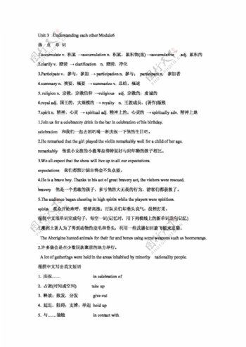 高考专区英语高中英语m6unit3understandingeachother